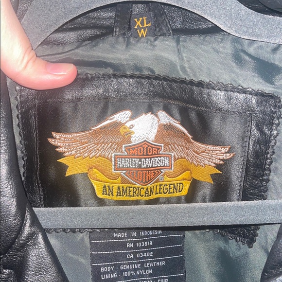 EXTREMELY RARE Harley-Davidson Black Leather Motorcycle Jacket - Picture 9 of 14